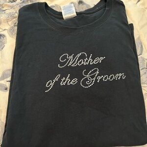 Black 'Mother of the Groom' T-Shirt